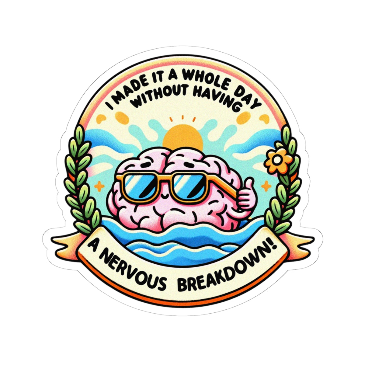Nervous Breakdown Award Sticker