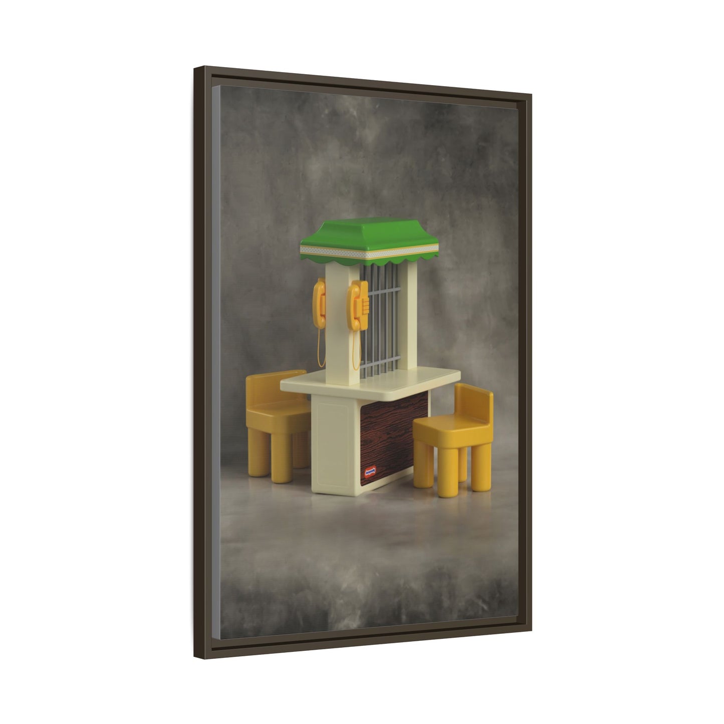 Visitation Booth Framed Canvas Gallery Wrap