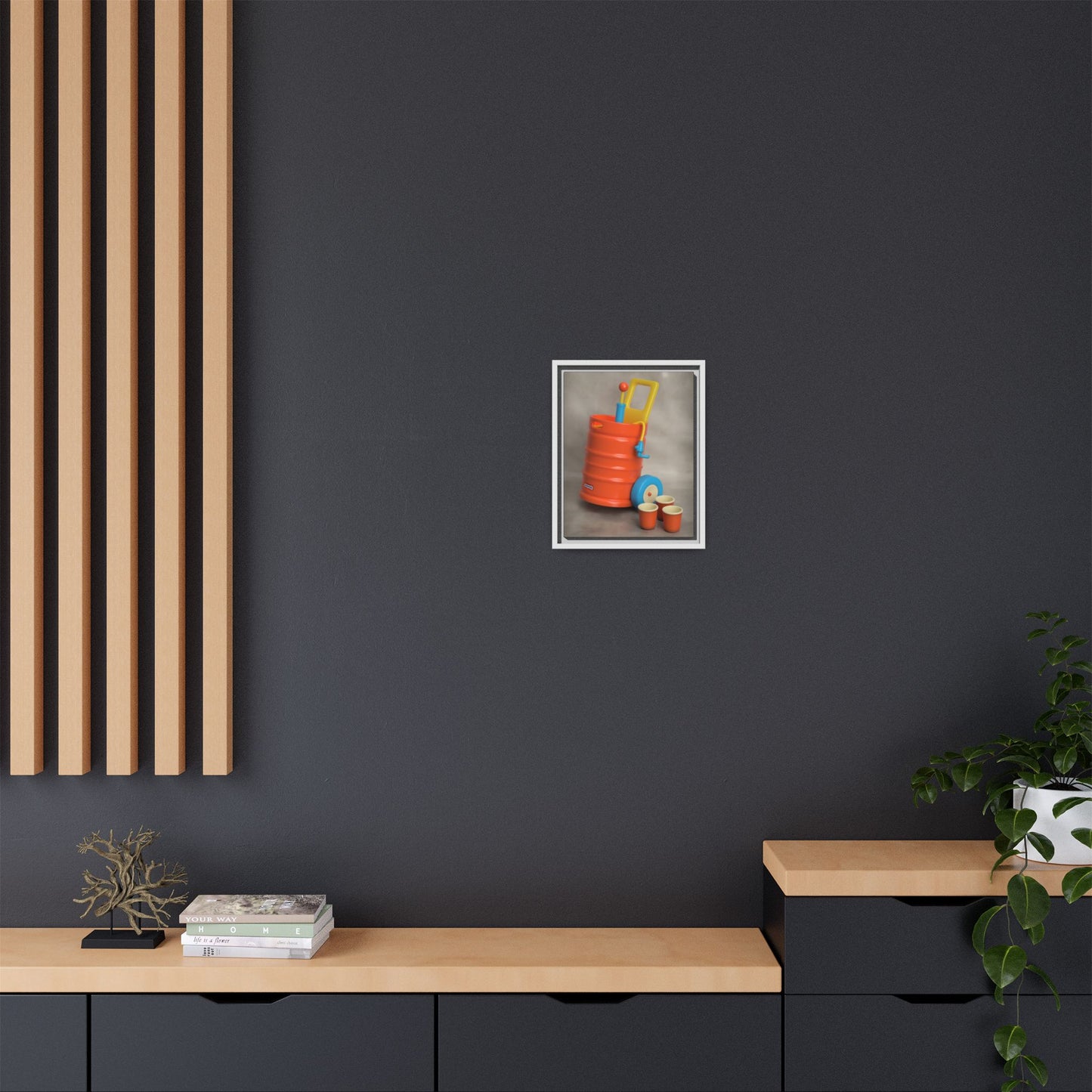 Keg Framed Canvas Gallery Wrap