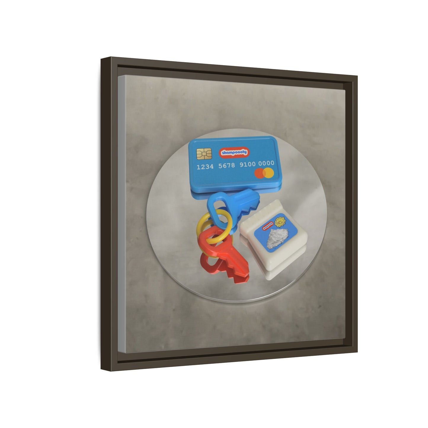 Cocaine Framed Gallery Canvas Wrap
