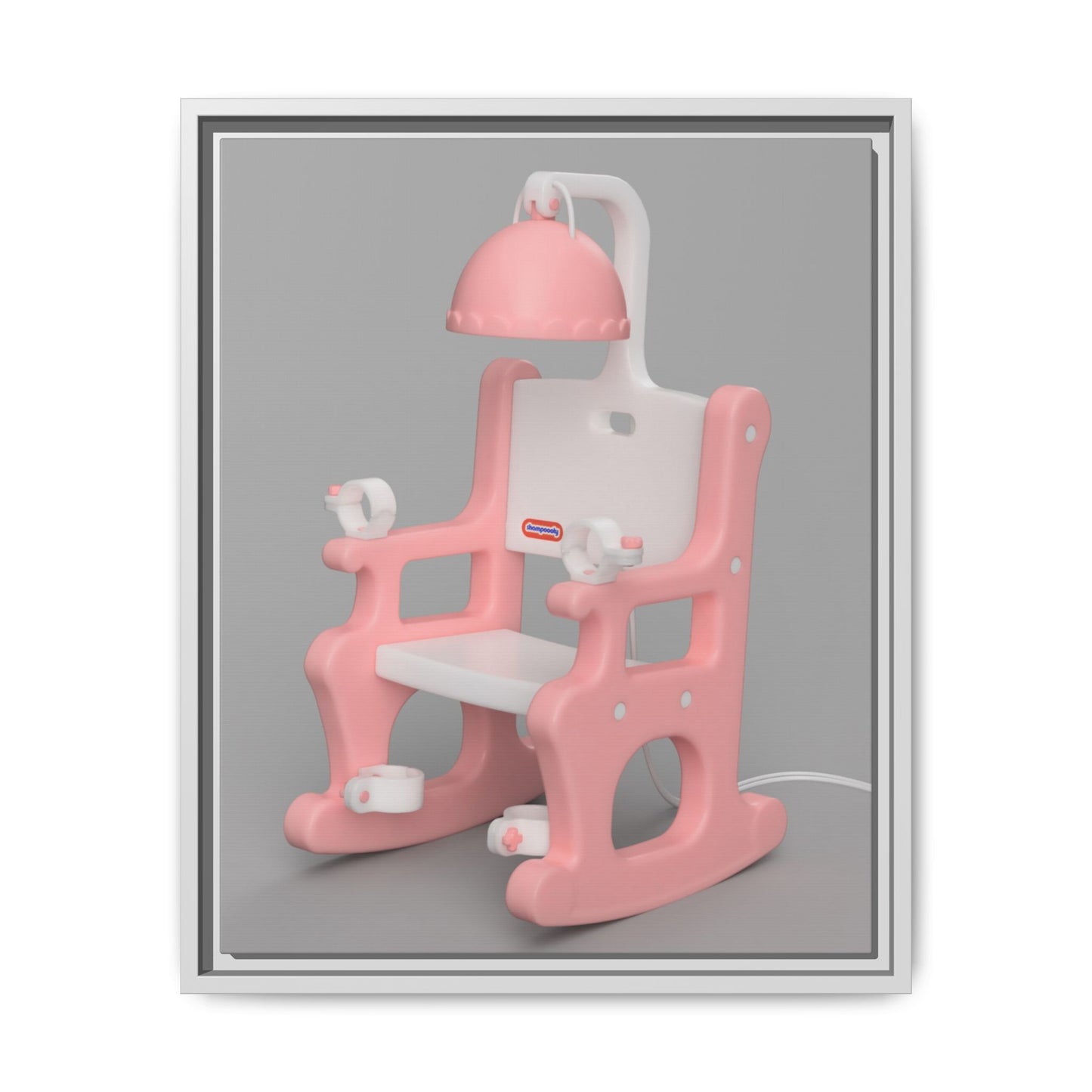 Electric Chair Framed Canvas Gallery Wrap