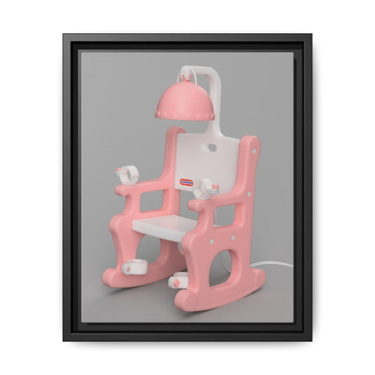 Electric Chair Framed Canvas Gallery Wrap