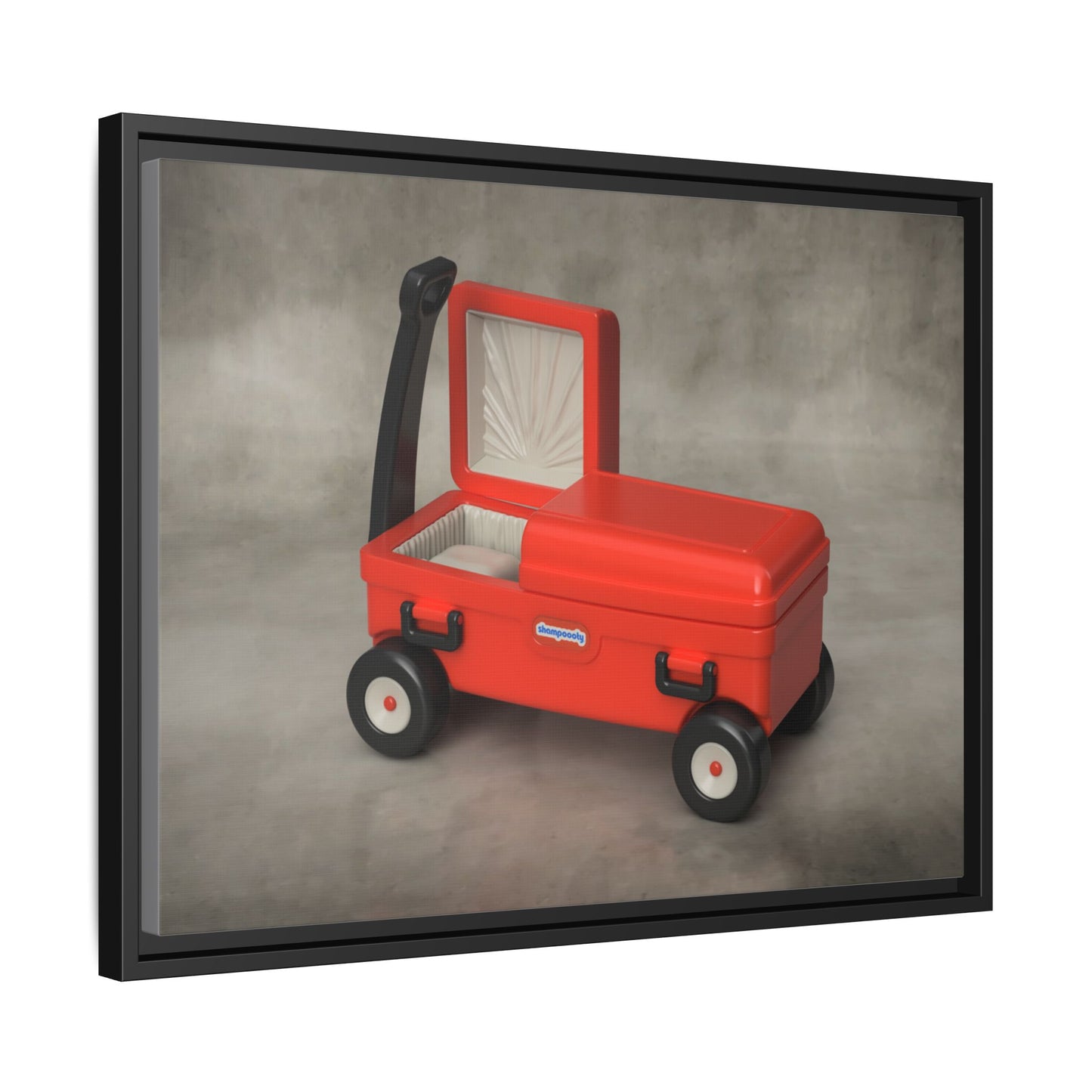 Casket Wagon Framed Canvas Gallery Wrap