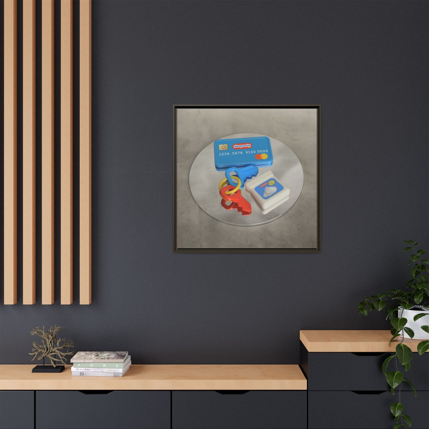 Cocaine Framed Gallery Canvas Wrap