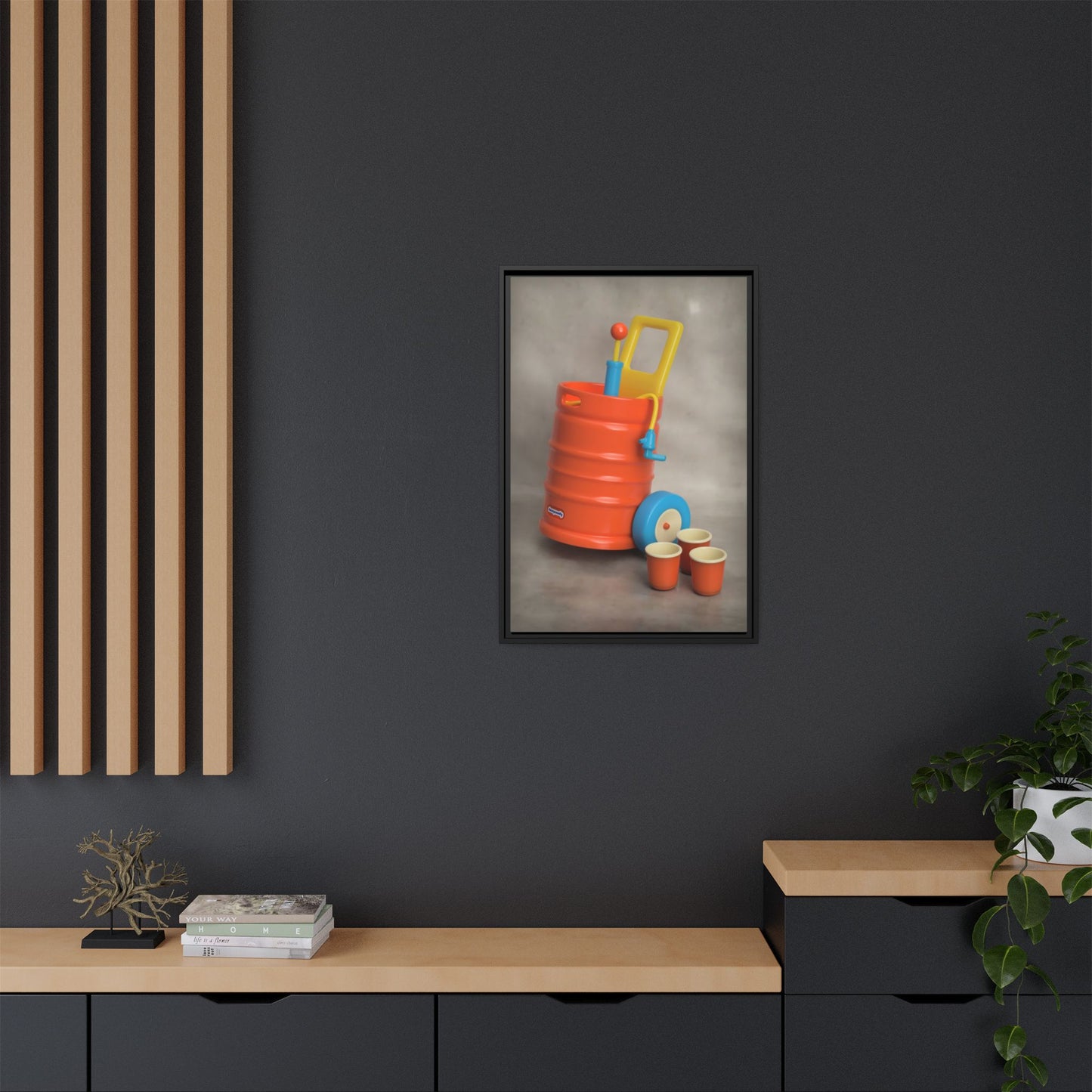 Keg Framed Canvas Gallery Wrap