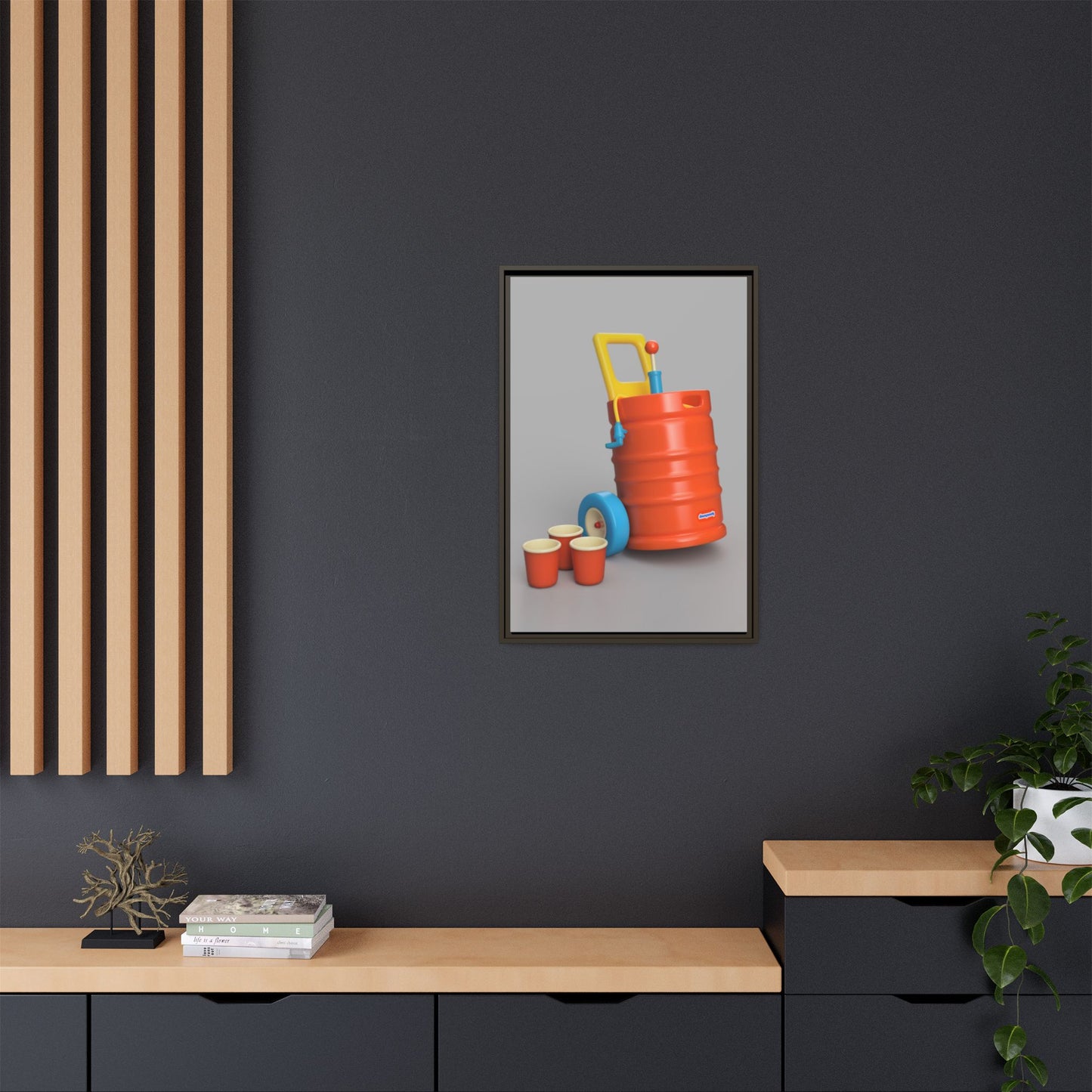 Keg Framed Canvas Gallery Wrap