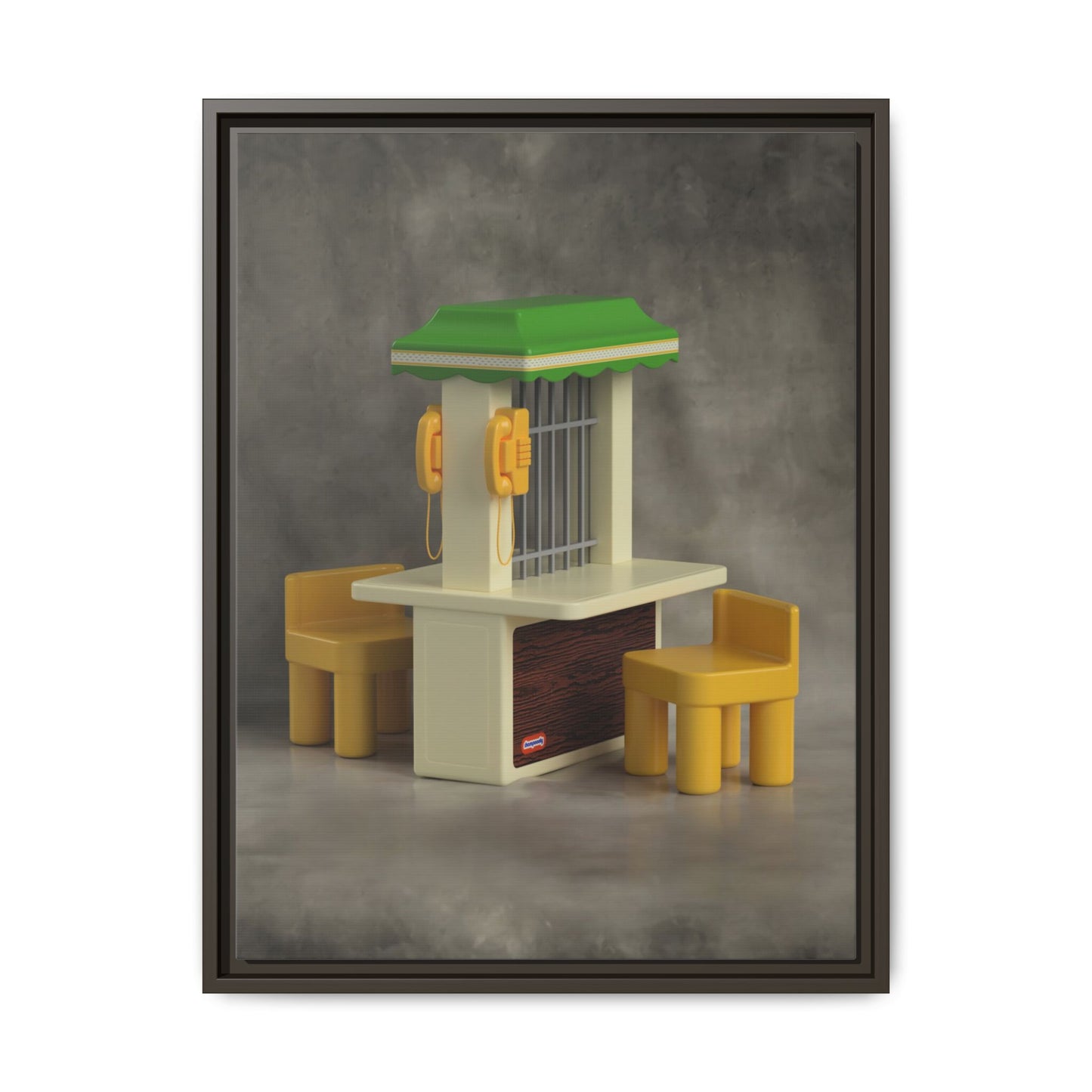 Visitation Booth Framed Canvas Gallery Wrap