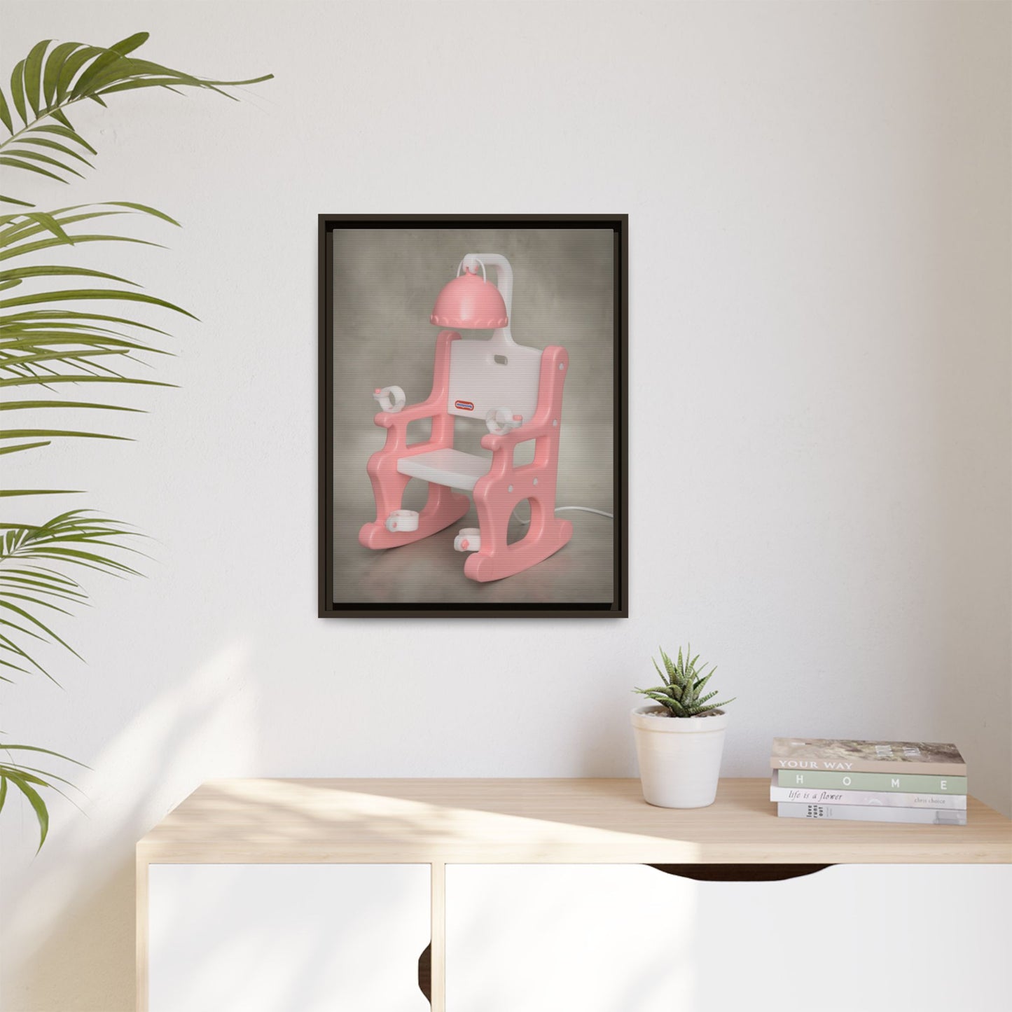 Electric Chair Framed Canvas Gallery Wrap