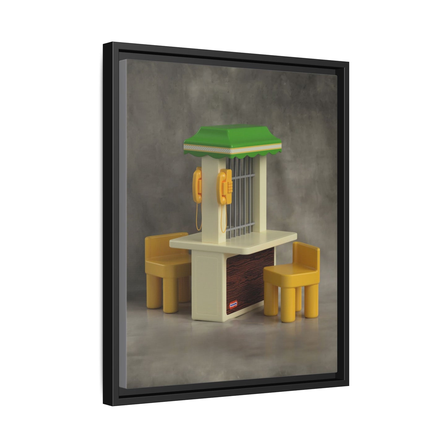 Visitation Booth Framed Canvas Gallery Wrap