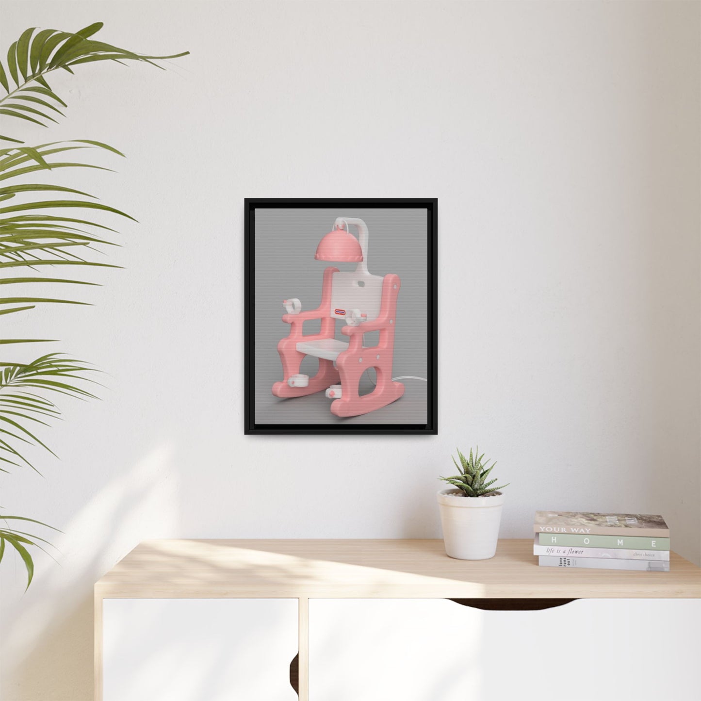 Electric Chair Framed Canvas Gallery Wrap