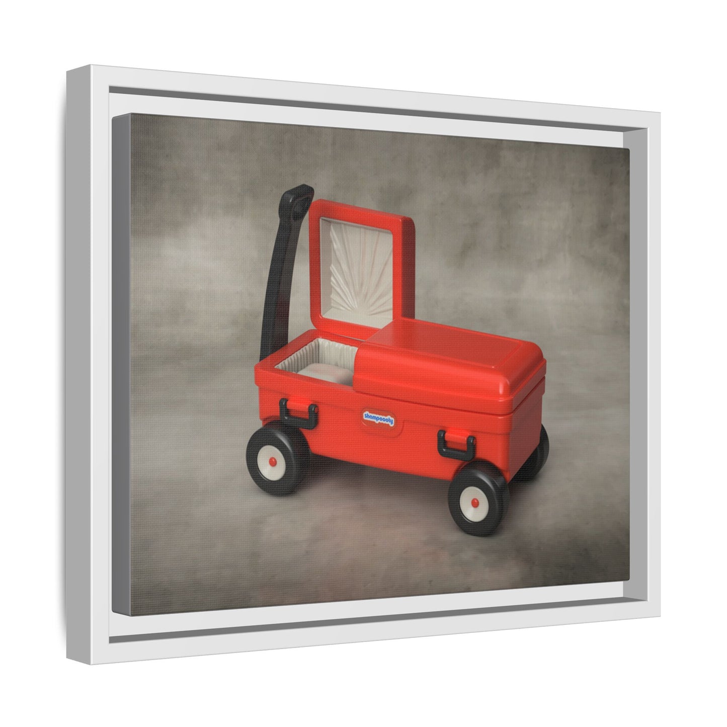 Casket Wagon Framed Canvas Gallery Wrap