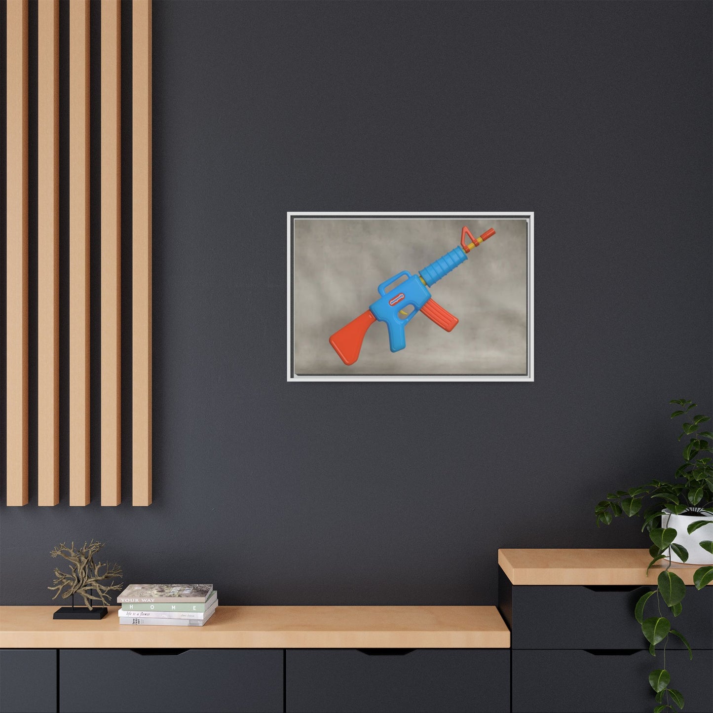 AR-15 Framed Canvas Gallery Wrap