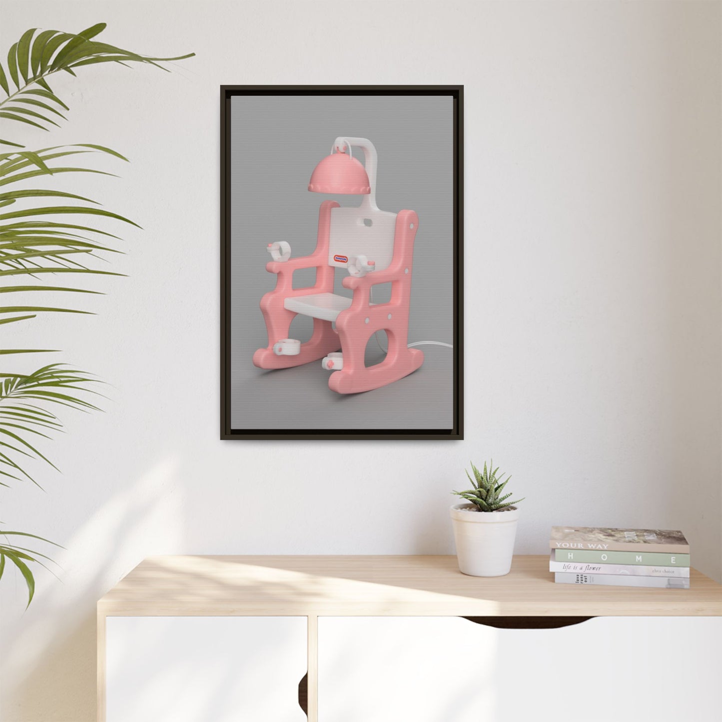 Electric Chair Framed Canvas Gallery Wrap