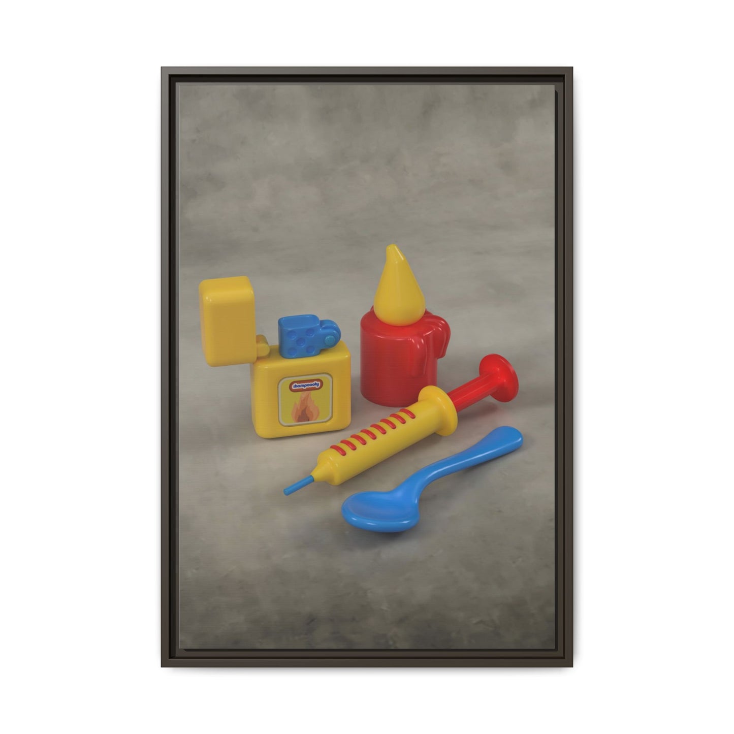 Heroin Framed Canvas Gallery Wrap