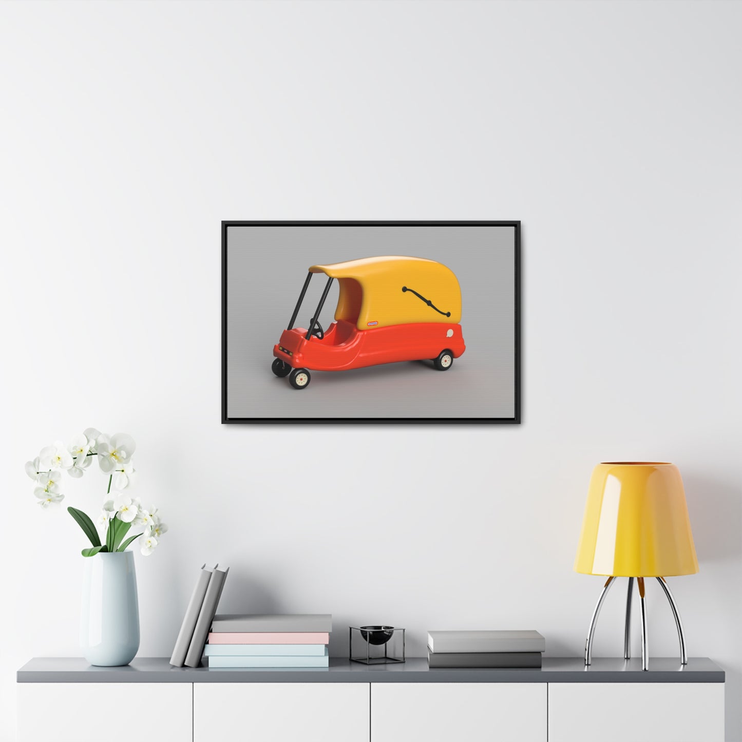 Cozy Hearse Framed Canvas Gallery Wrap