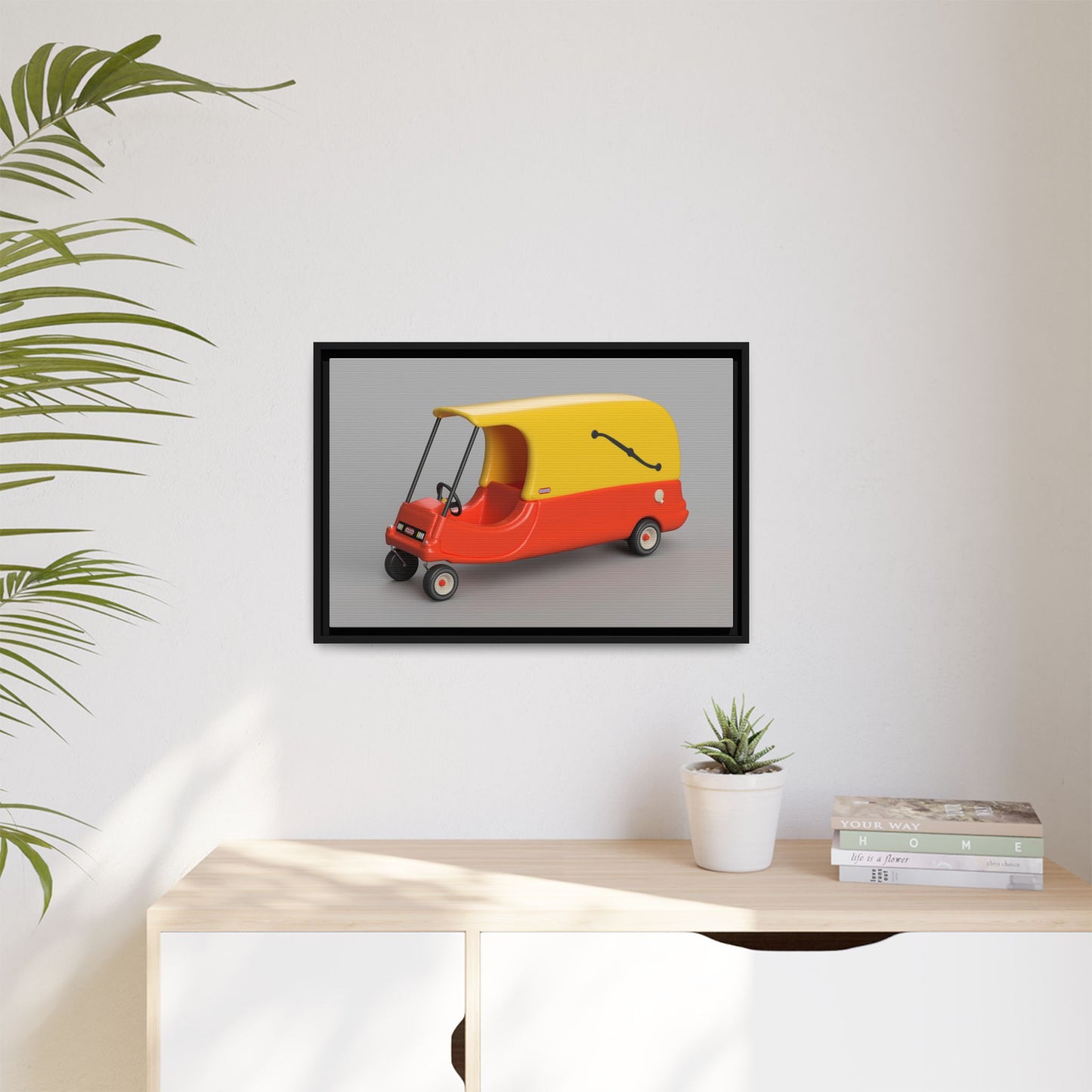 Cozy Hearse Framed Canvas Gallery Wrap