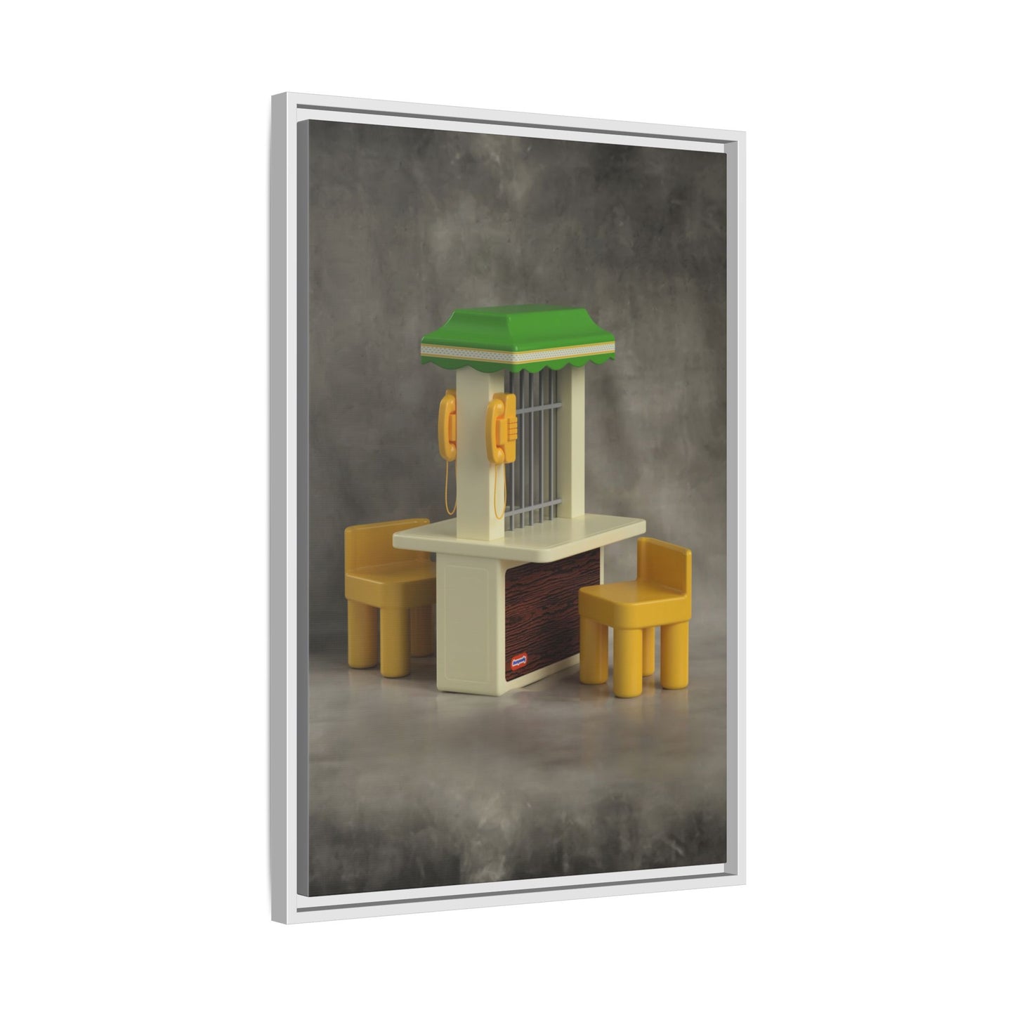 Visitation Booth Framed Canvas Gallery Wrap
