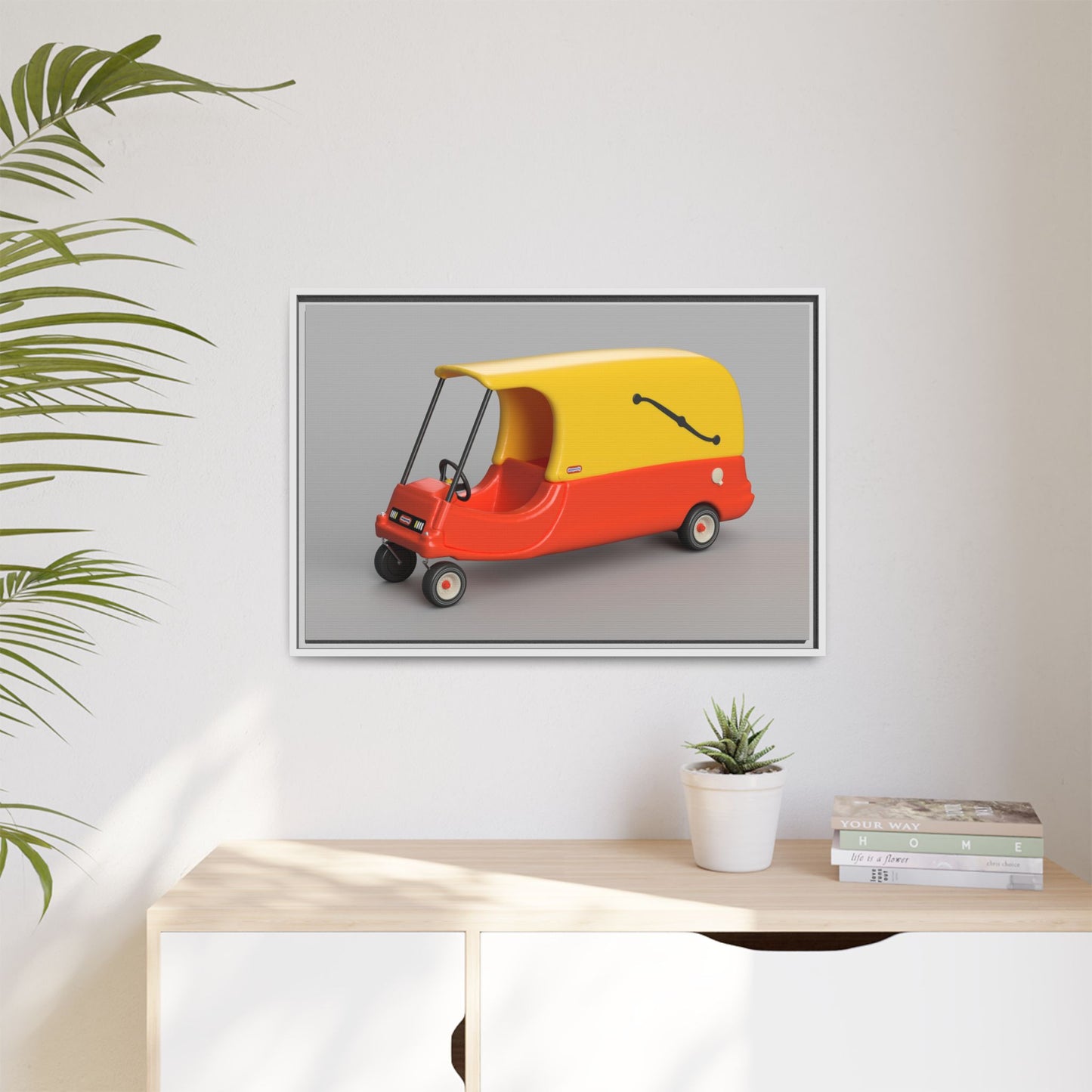 Cozy Hearse Framed Canvas Gallery Wrap