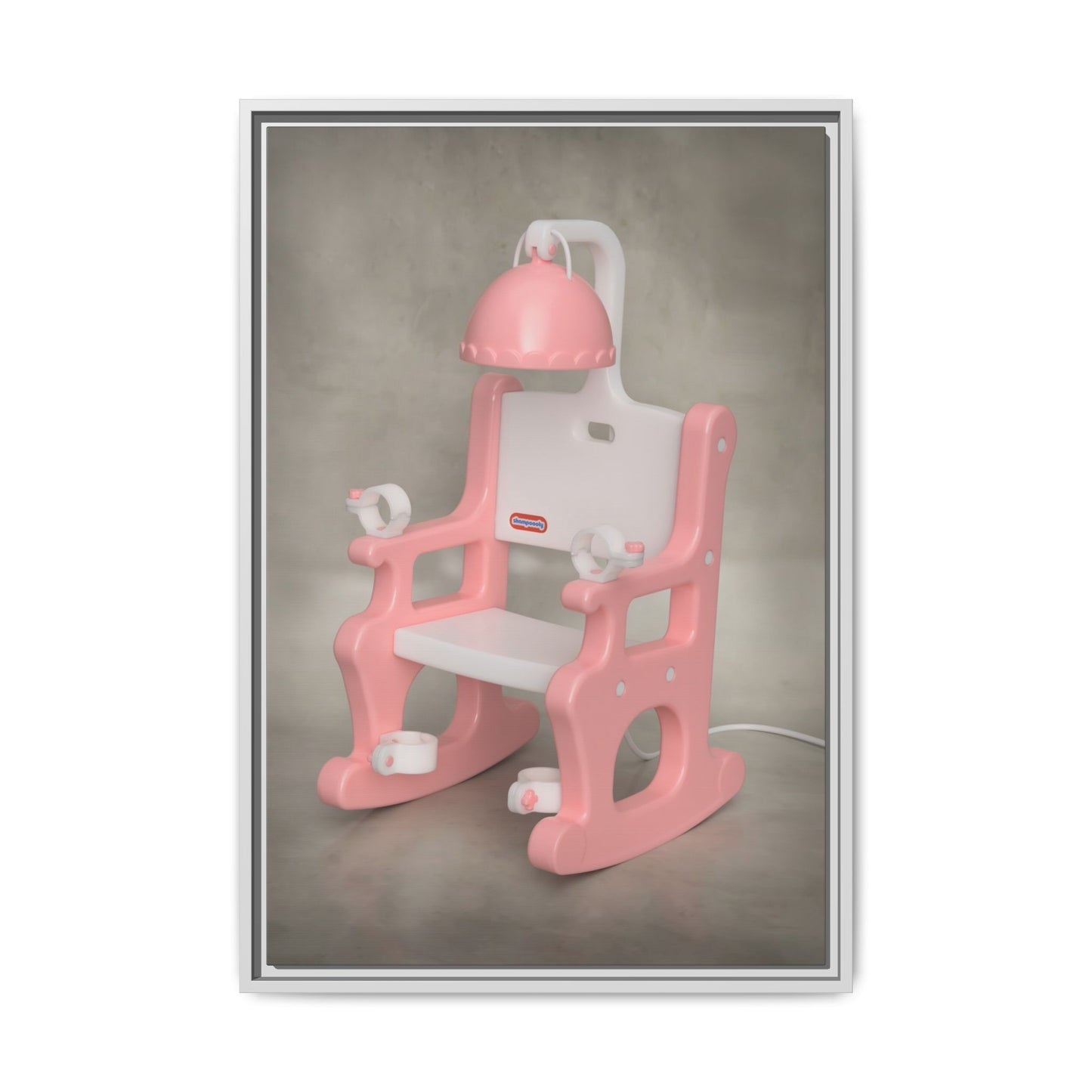 Electric Chair Framed Canvas Gallery Wrap