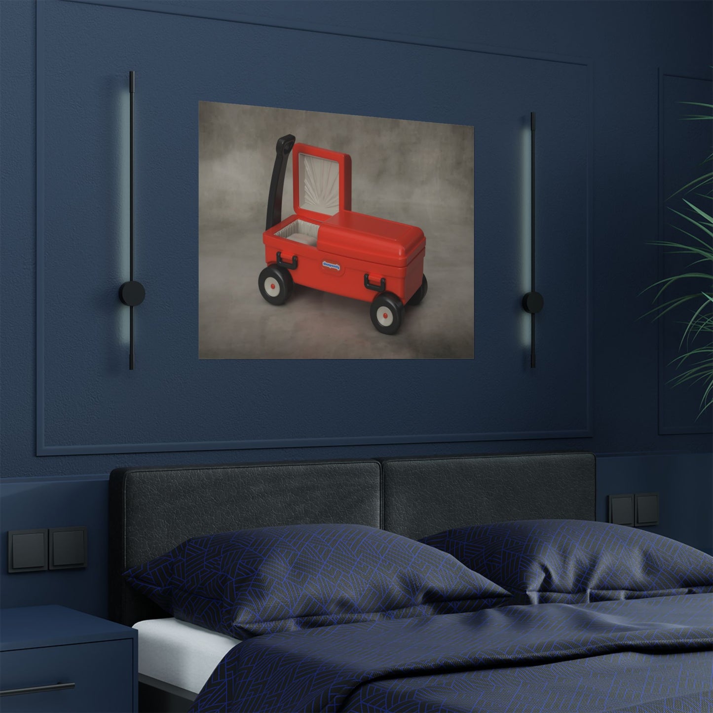 Wagon Casket Archival Print