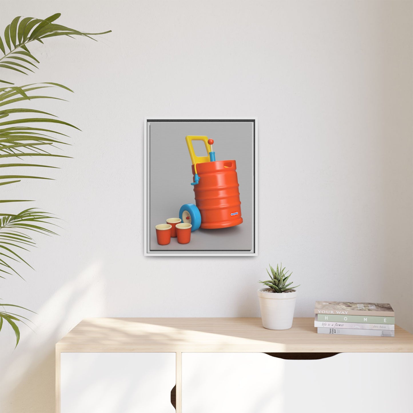Keg Framed Canvas Gallery Wrap