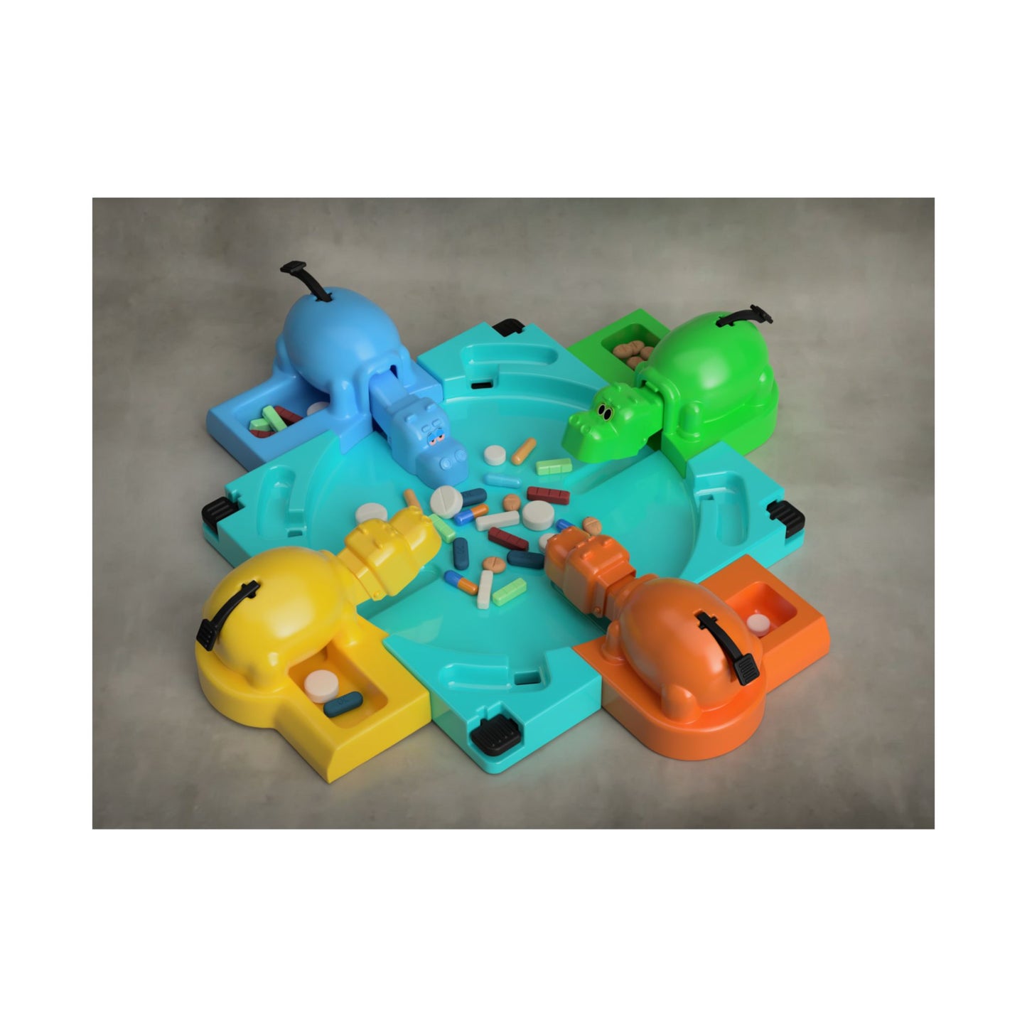 Hungry Hippos Archival Print