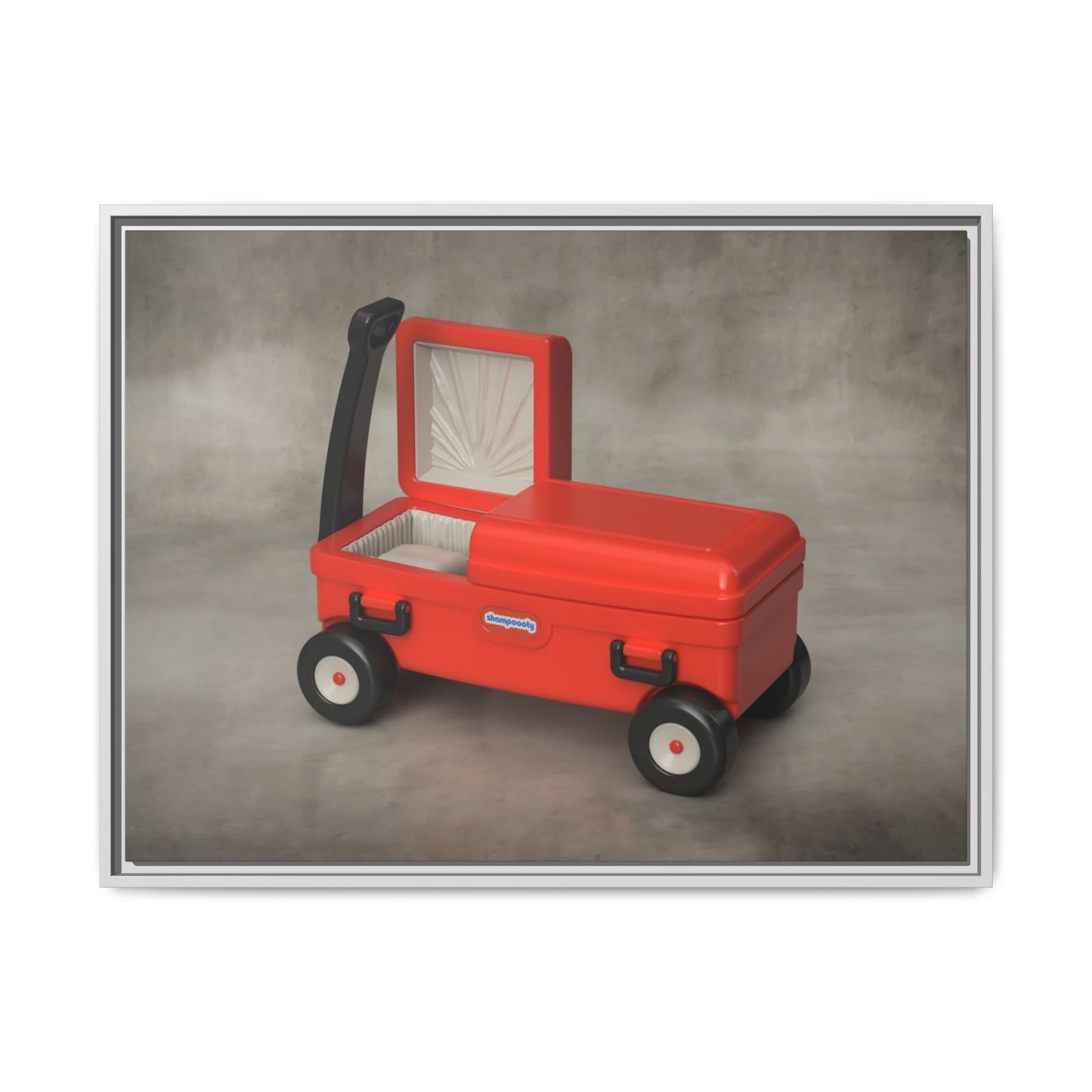 Casket Wagon Framed Canvas Gallery Wrap