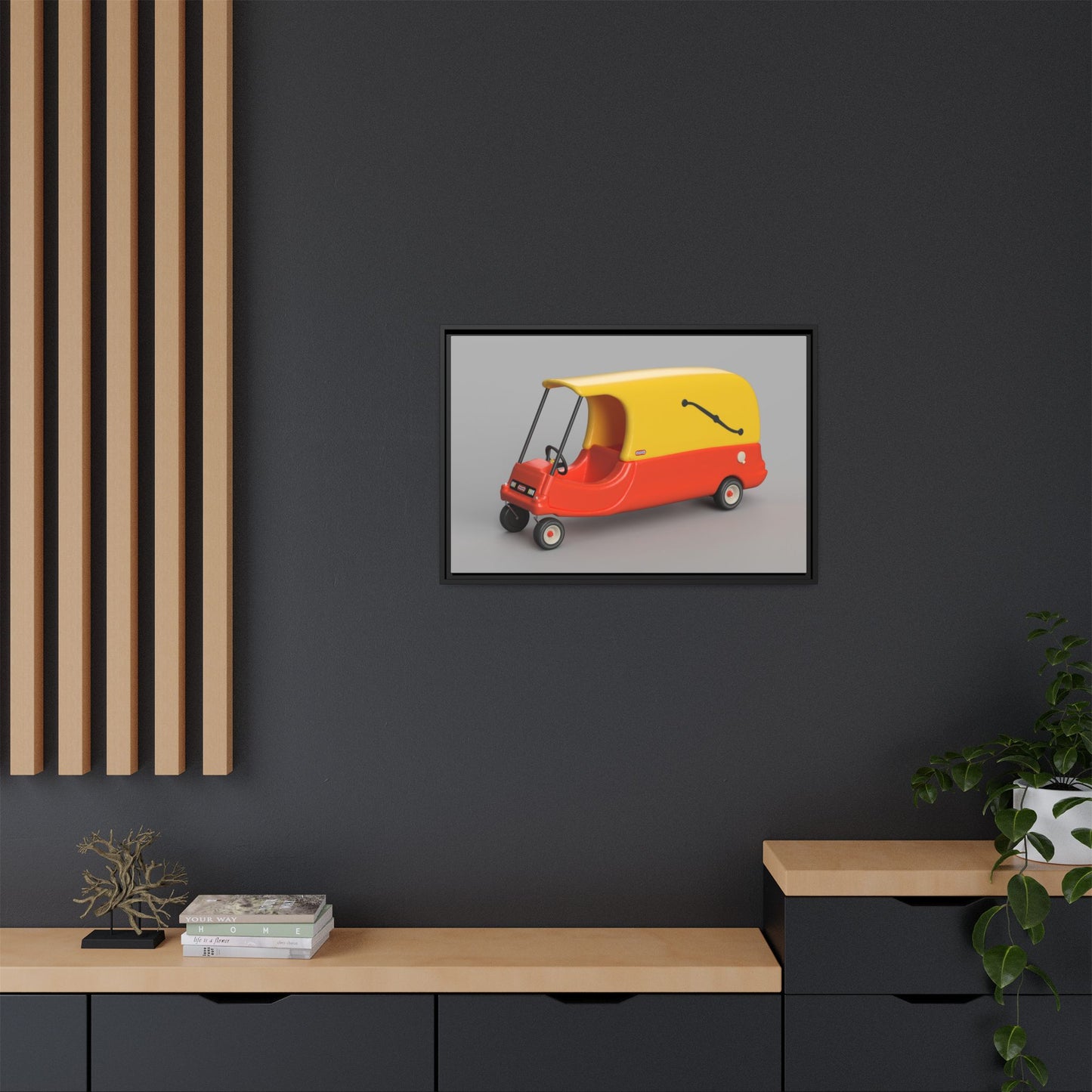 Cozy Hearse Framed Canvas Gallery Wrap