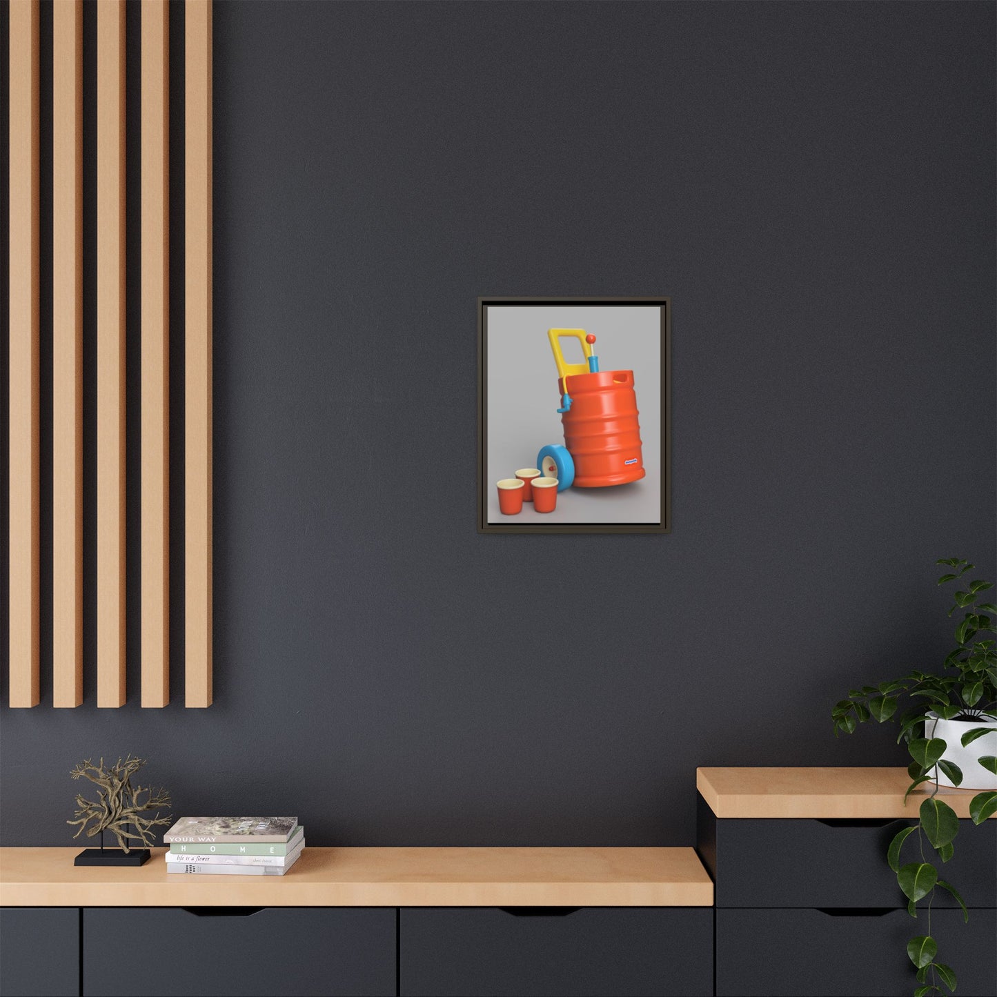 Keg Framed Canvas Gallery Wrap