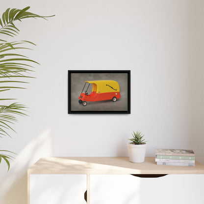 Hearse Framed Canvas Gallery Wrap