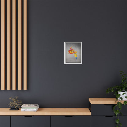 Tattoo Gun Framed Canvas Gallery Wrap