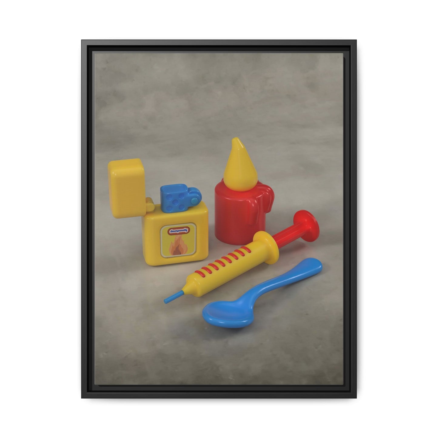 Heroin Framed Canvas Gallery Wrap