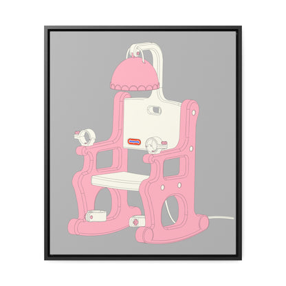 Electric Chair Illustrated Gallery Wrap (Grey)