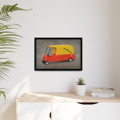 Hearse Framed Canvas Gallery Wrap