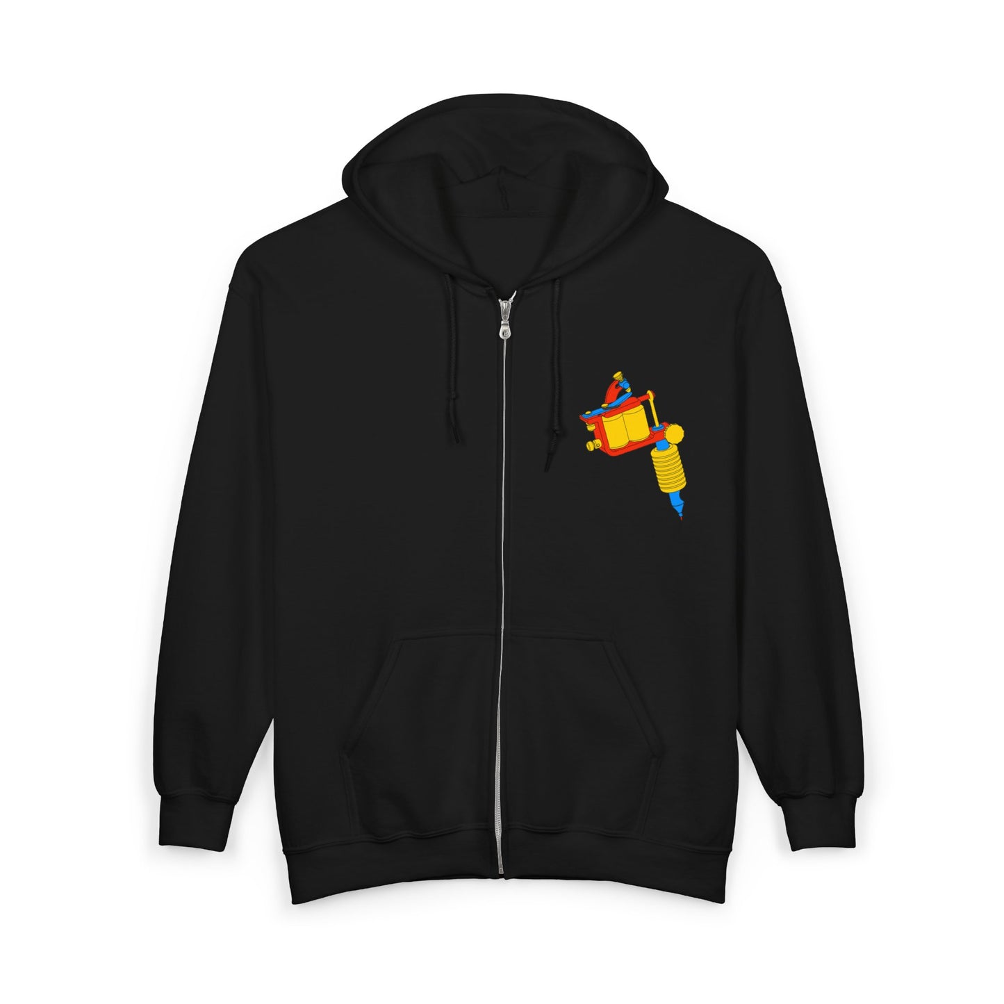 Tattoo Gun Full-Zip Hoodie