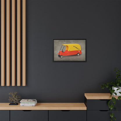 Hearse Framed Canvas Gallery Wrap