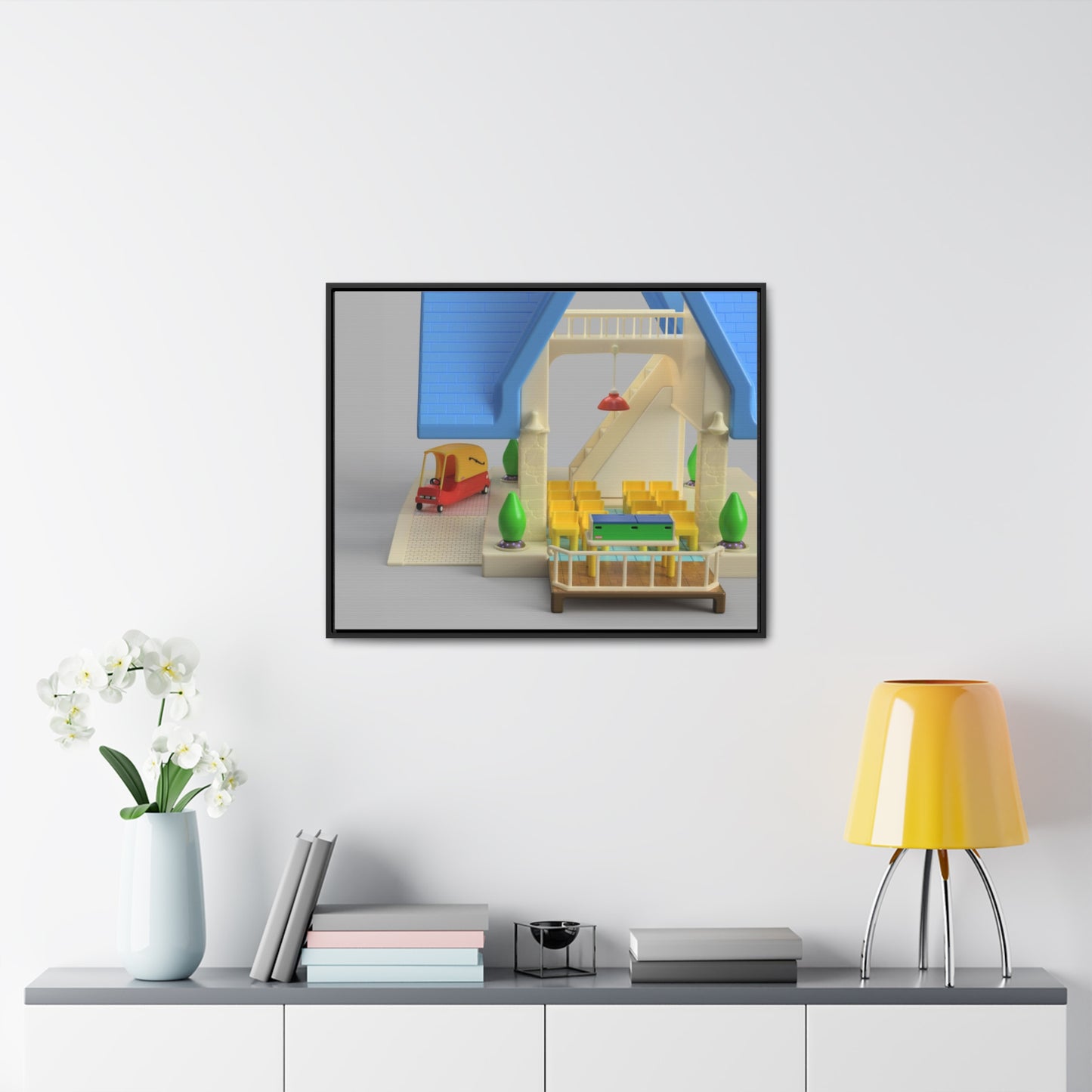 Funderal Home Canvas Gallery Wrap Framed