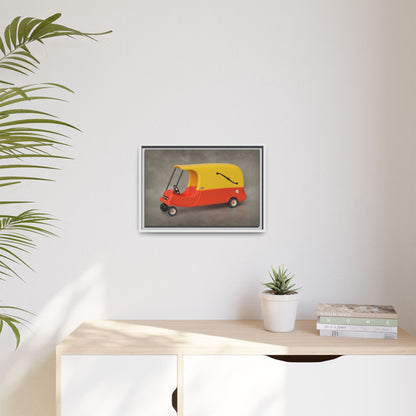 Hearse Framed Canvas Gallery Wrap