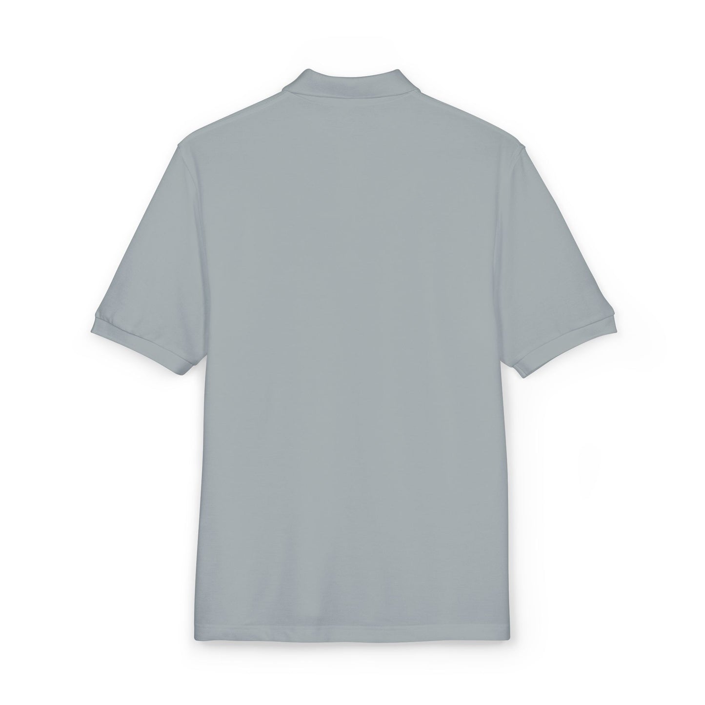 Embroidered 'Happiness' Chevron Polo — Classic Casual Work & Everyday Shirt